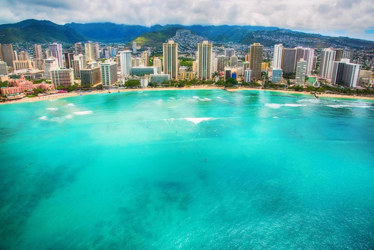 호놀룰루 Aqua Palms Waikiki Ocean View Lanai Parking Included 아파트 외부 사진