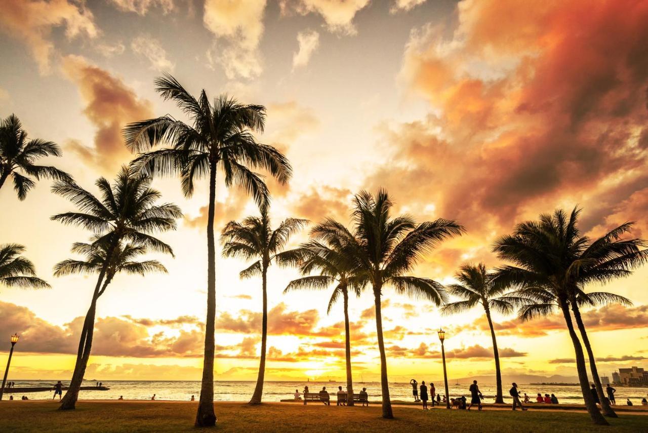 호놀룰루 Aqua Palms Waikiki Ocean View Lanai Parking Included 아파트 외부 사진